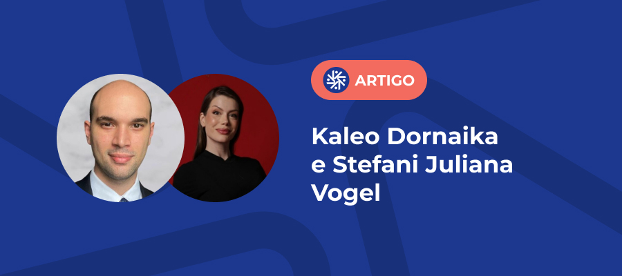 Foto de Kaleo Dornaika e Stefani Juliana Vogel, autores do artigo sobre IA no Judiciário e os riscos da automação no STJ.
